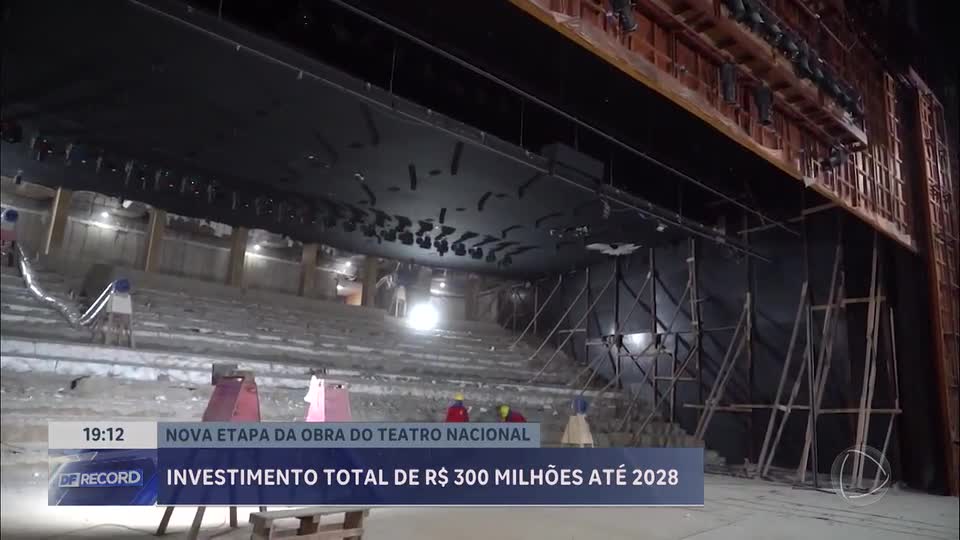 Teatro Nacional avança em reforma após mais de 10 anos fechado