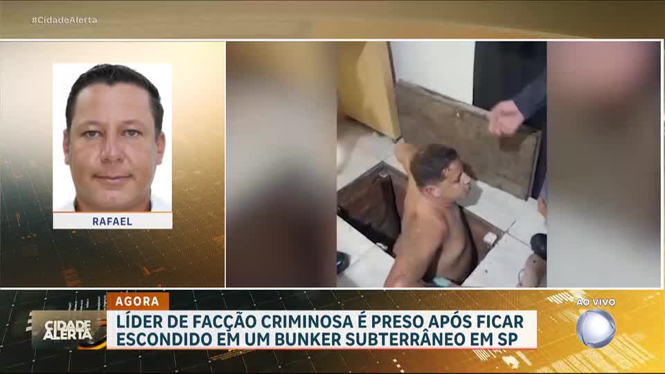 Líder de facção criminosa é encontrado e preso em bunker subterrâneo em SP