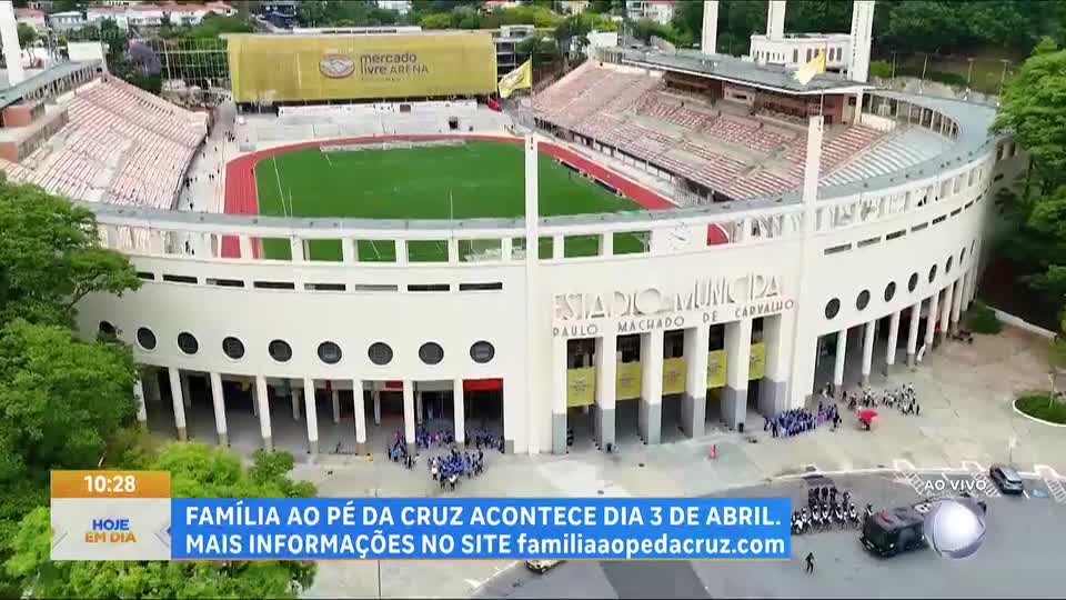 Evento 'Família ao Pé da Cruz' acontece no dia 3 de abril no Itaquerão e Pacaembu, em São Paulo