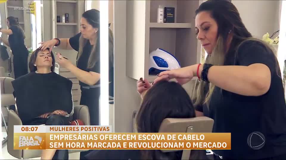 Mulheres Positivas: Empresárias oferecem escova de cabelo sem hora marcada e revolucionam o mercado