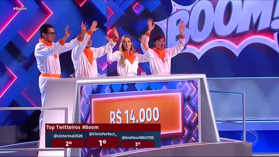 Equipe de Dudu acerta apenas sete questões da bomba-relógio e é eliminada do Boom!; veja o momento