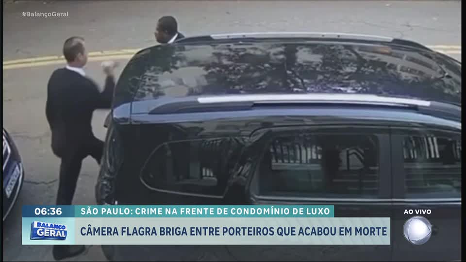 Câmeras flagram briga que acabou com porteiro matando colega em São Paulo