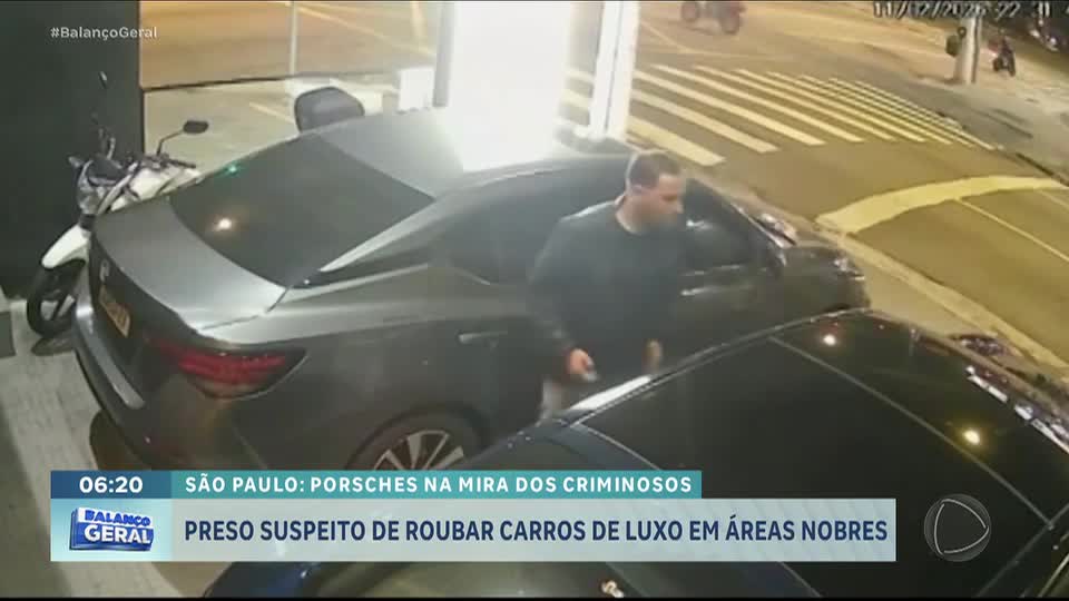 Polícia prende suspeito de roubar carros de luxo em área nobre de São Paulo