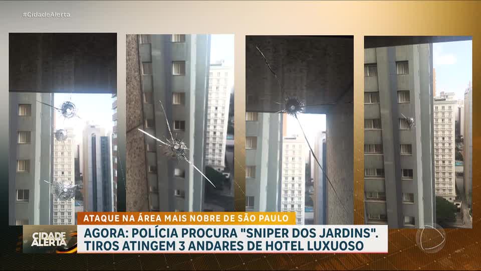 Tiros atingem três andares de hotel de luxo em área nobre de São Paulo