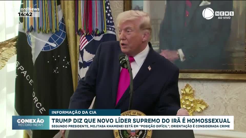 Trump diz que novo líder supremo do Irã é homossexual