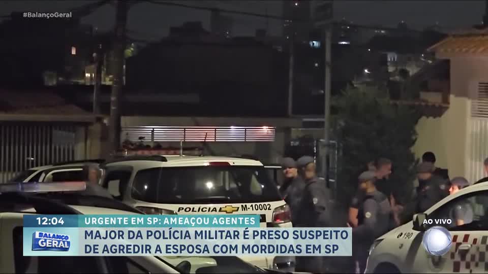 Major aposentado é preso suspeito de agredir a esposa com mordidas em Santo André (SP)