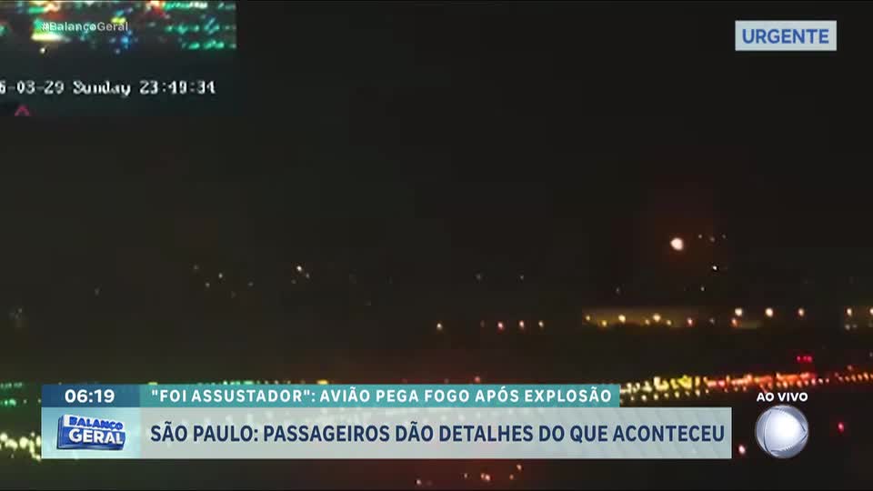 Avião que seguia para os EUA faz pouso de emergência em Guarulhos após turbina explodir