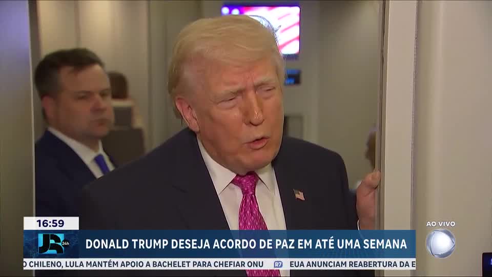 Donald Trump deseja acordo para o fim da guerra até a próxima semana