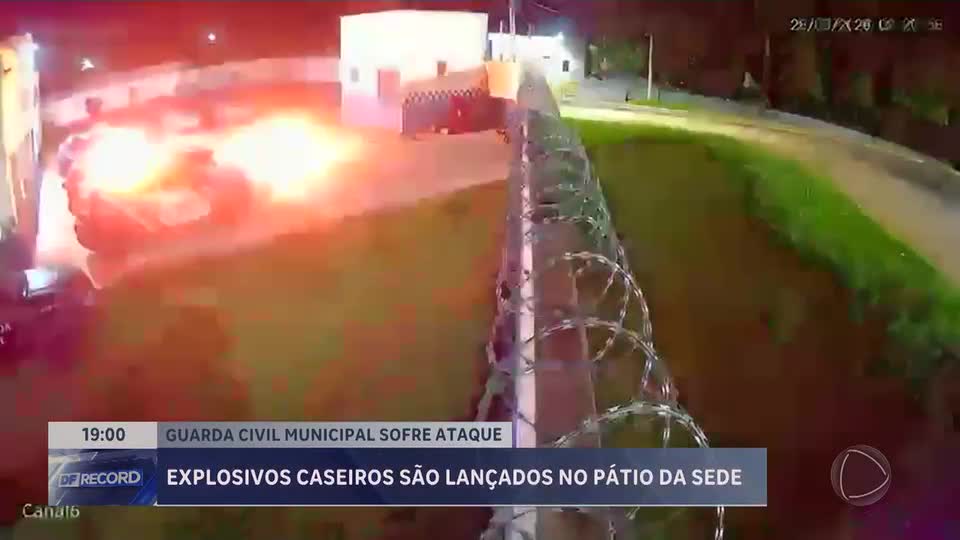 Adolescentes são apreendidos após arremessarem explosivos caseiros na sede da guarda municipal