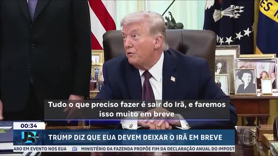 Trump diz que tropas dos EUA devem deixar o Irã ‘muito em breve’