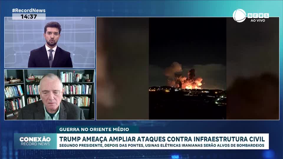 Trump ameaça ampliar ataques contra infraestrutura civil do Irã