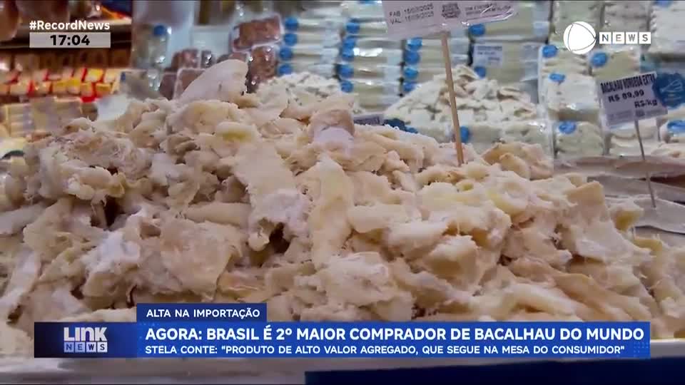 Brasil é 2º maior comprador de bacalhau do mundo