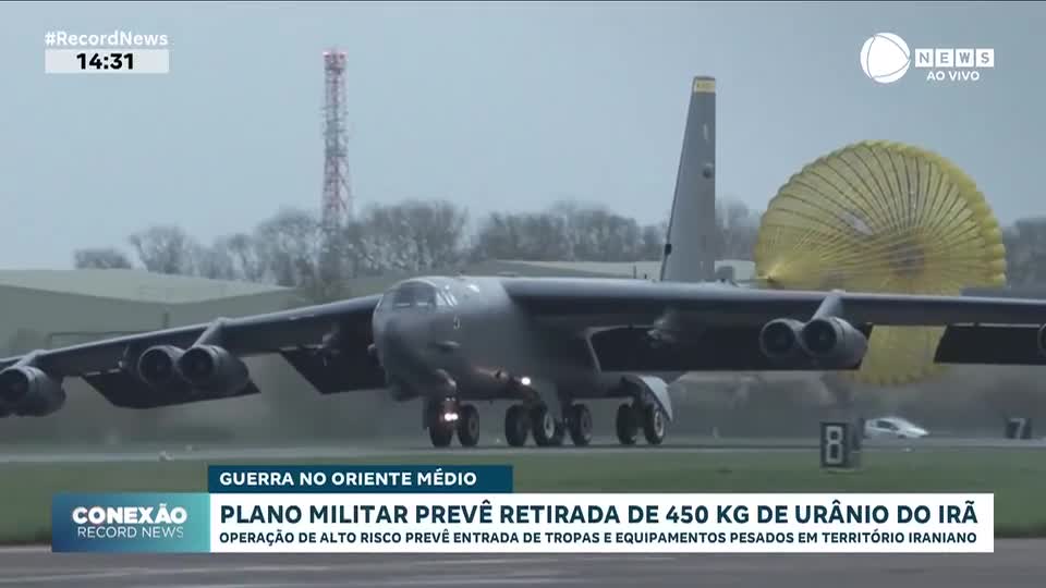 Plano militar prevê retirada de 450 kg de urânio do Irã