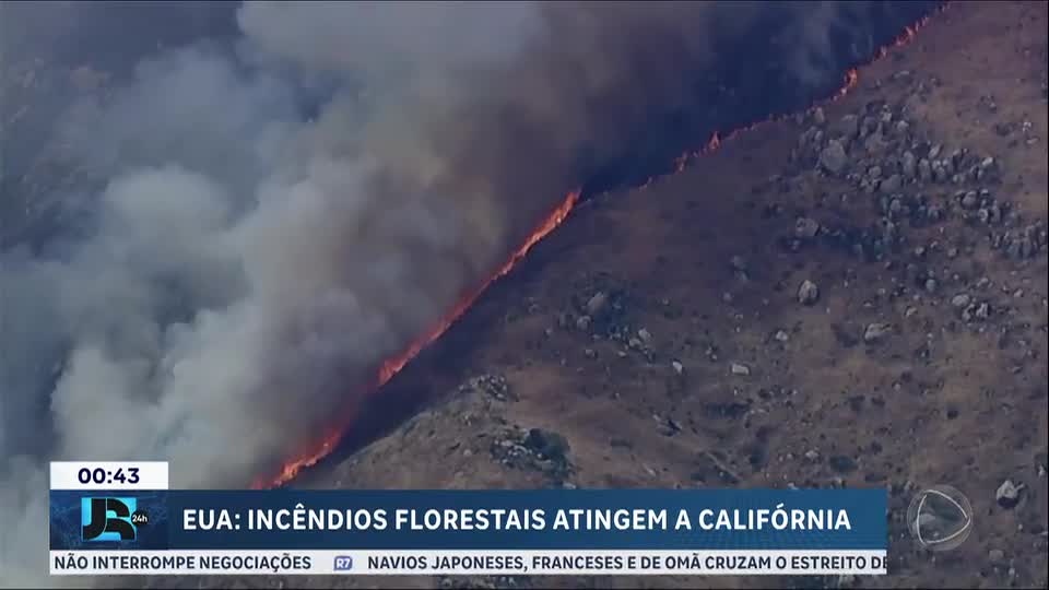 EUA: incêndios florestais forçam evacuação no sul da Califórnia