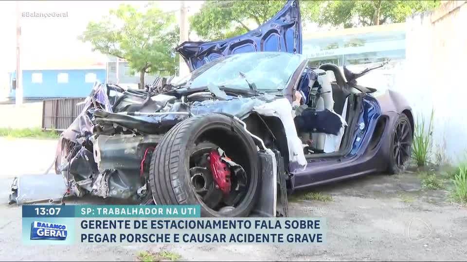 SP: funcionário de estacionamento embriagado dirige carro de luxo sem autorização e causa acidente