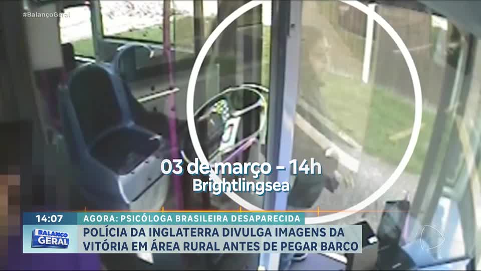 Polícia divulga novas imagens de psicóloga brasileira desaparecida na Inglaterra há um mês