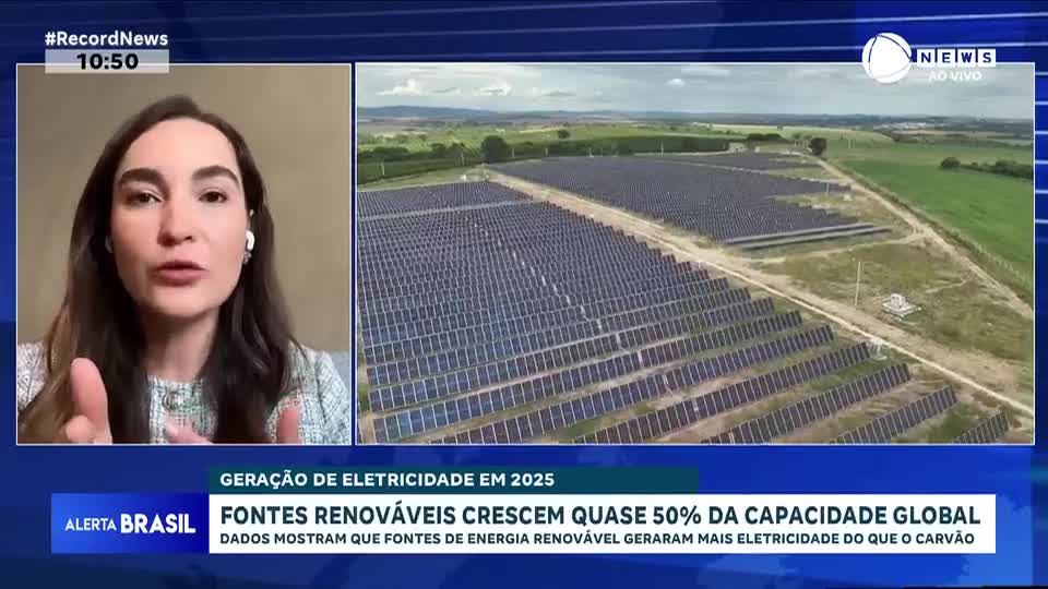 Fontes renováveis de energia crescem quase 50% da capacidade global