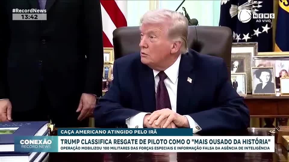 Trump classifica resgate de piloto como 'o mais ousado da história'