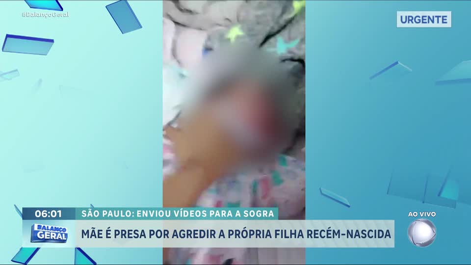 Mãe é presa por agredir filha recém-nascida e enviar vídeos à sogra