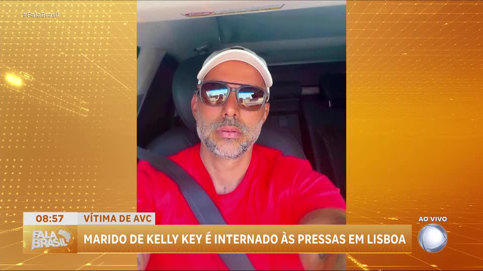 Marido de Kelly Key sofre AVC e é internado às pressas em Lisboa