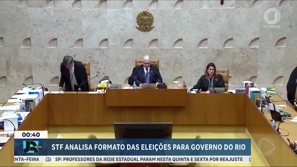 STF começa a julgar formato de eleição para mandato-tampão no RJ