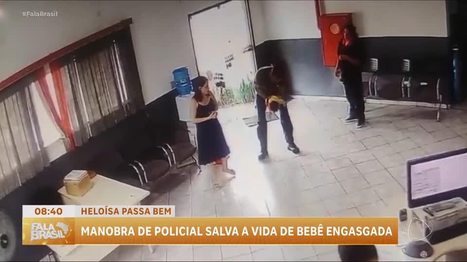 Vídeo: policial salva bebê engasgada em Diadema