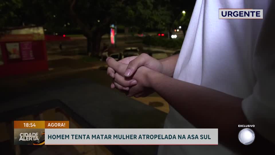 Homem agride companheira e tenta atropelá-la em Brasília