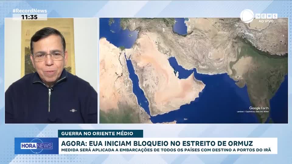 EUA iniciam bloqueio no estreito de Ormuz