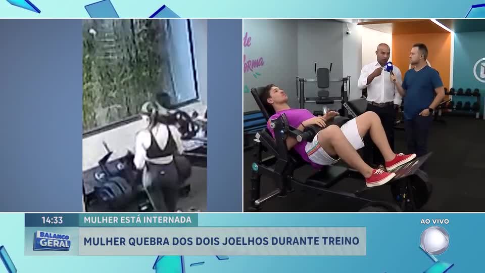 Jovem fratura joelhos em academia e caso acende alerta para orientação profissional