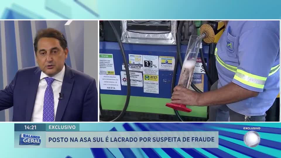 Patrulha do Consumidor: posto em Brasília é lacrado após suspeita de fraude em abastecimento