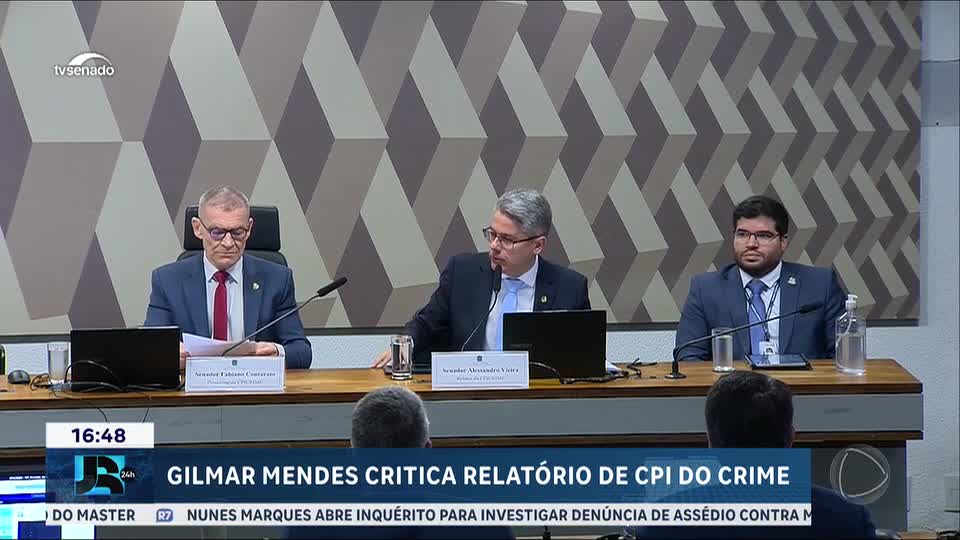 Senador Alessandro Vieira apresenta relatório final da CPI do Crime Organizado