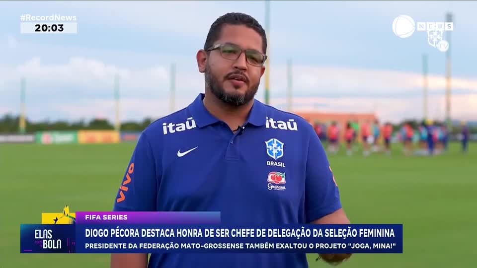Diogo Pécora destaca honra de ser chefe de delegação da seleção feminina