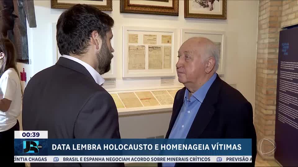 Cerimônia em SP homenageia sobreviventes do Holocausto e alerta contra antissemitismo