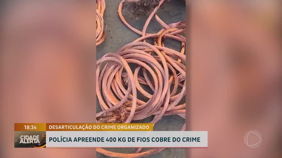 Polícia Civil apreende 400 quilos de cobre de origem ilícita no DF