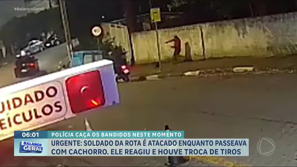 Policial à paisana reage a assalto e troca tiros com criminosos em Diadema (SP)