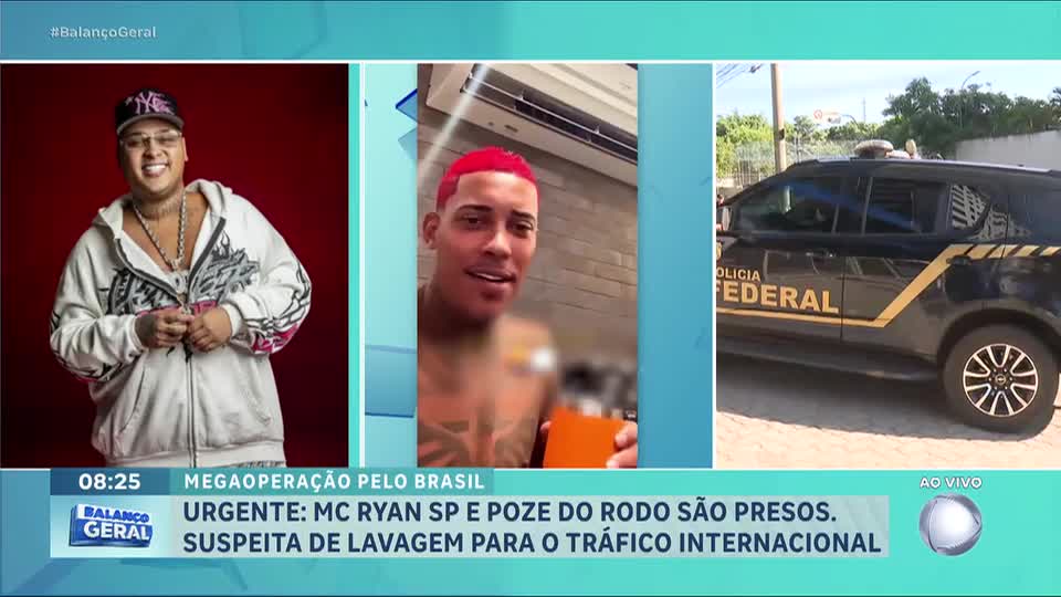 Entenda quais são as suspeitas contra MC Ryan e Poze do Rodo, presos nesta quarta (15)