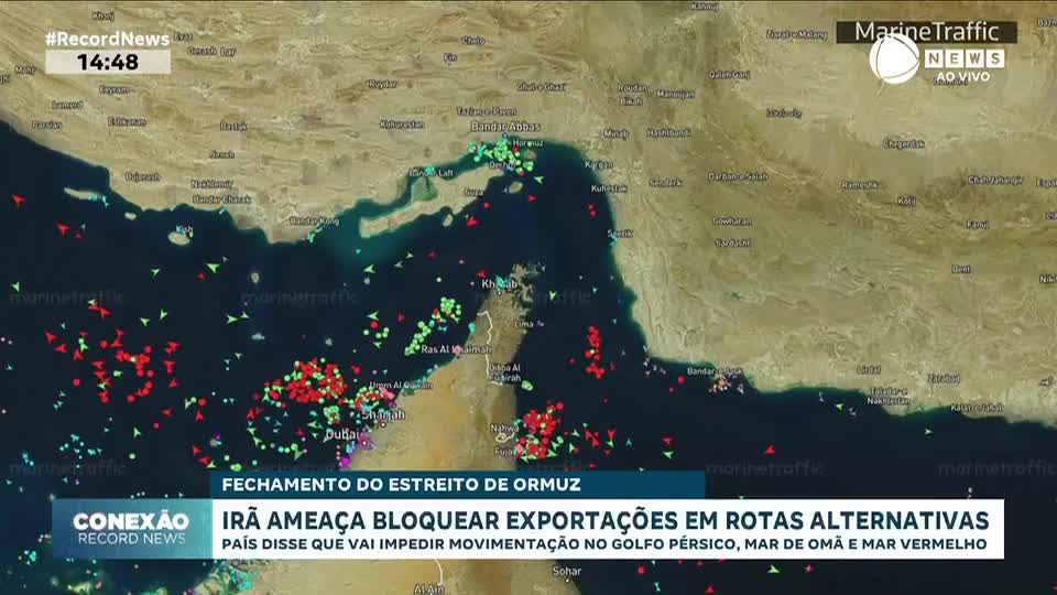 Irã ameaça bloquear exportações em rotas alternativas ao estreito de Ormuz