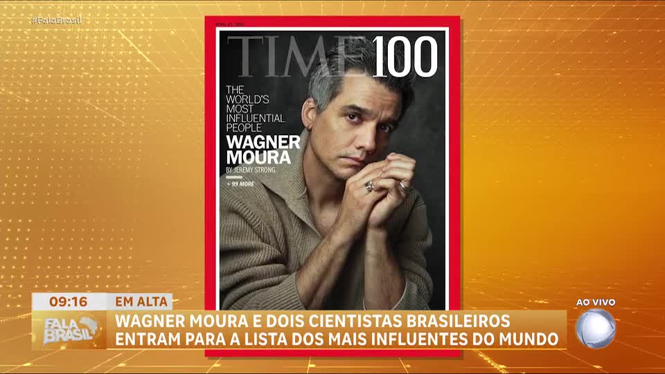 Wagner Moura e dois cientistas brasileiros entram na lista dos mais influentes do mundo