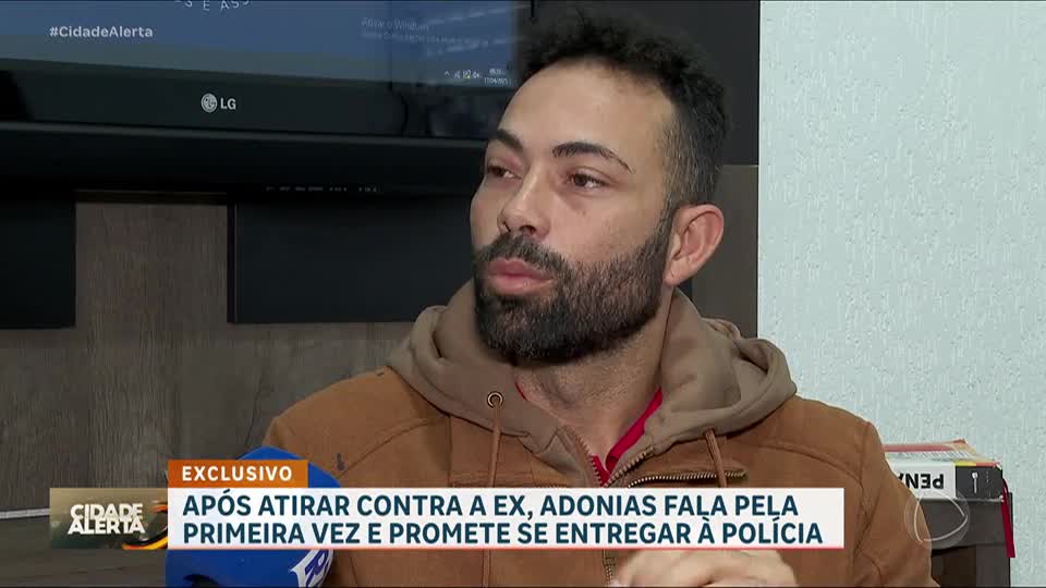 Exclusivo: suspeito de atirar contra ex-companheira fala com o Cidade Alerta