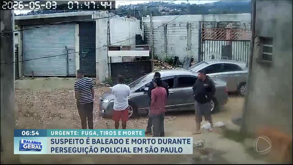 Suspeito é baleado durante perseguição policial e internado no João XXIII