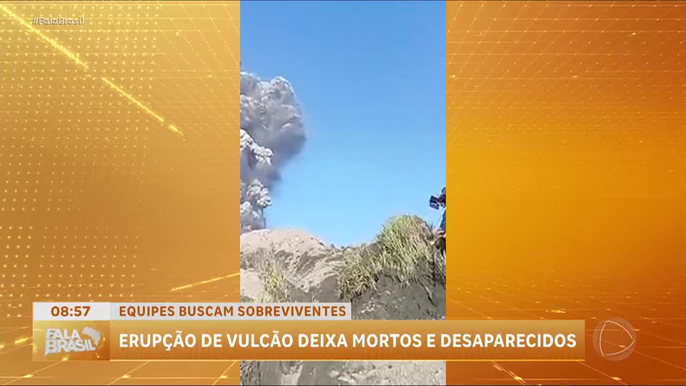 Erupção de vulcão na Indonésia deixa três mortos e turistas desaparecidos