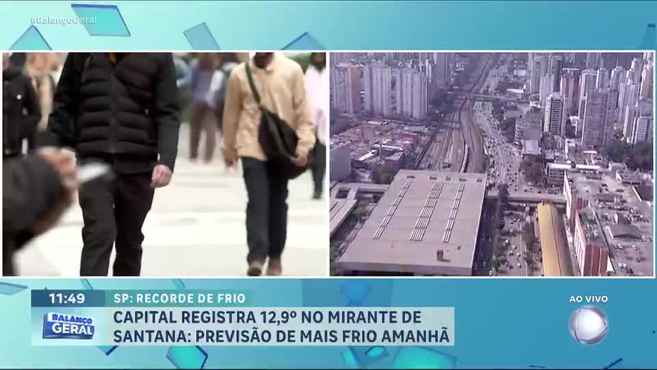 São Paulo registra menor temperatura do ano com 11,9 graus