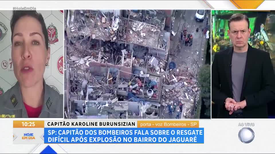 SP: porta-voz do Corpo de Bombeiros fala sobre resgate difícil após explosão no bairro do Jaguaré