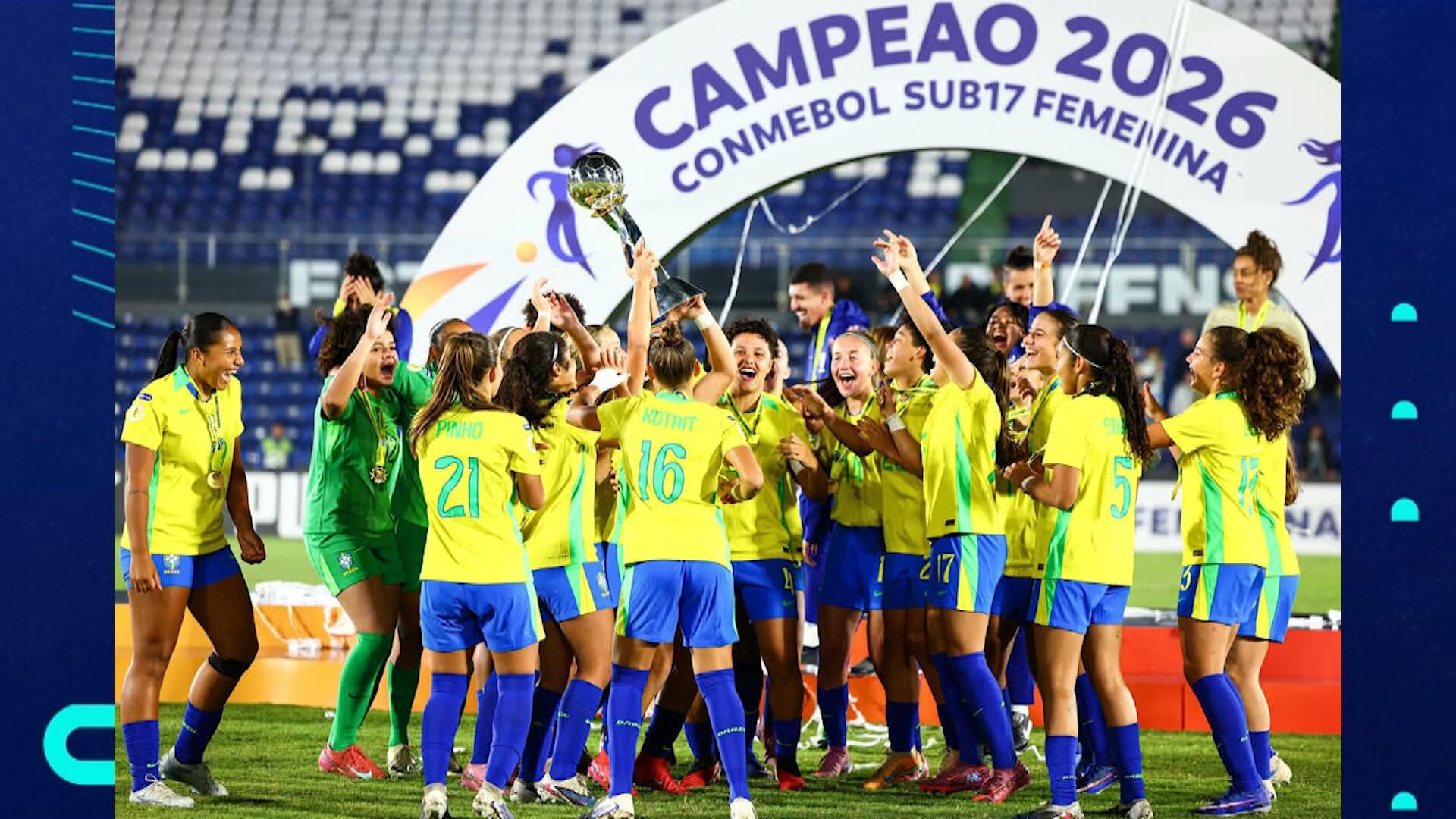 Brasil vence Argentina e conquista título Sul-Americano Feminino Sub-17