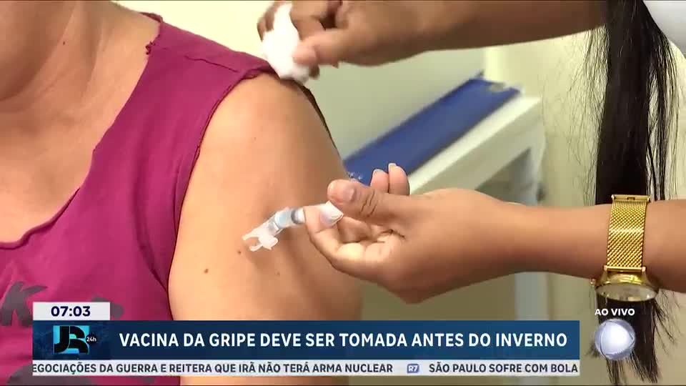 Ministério da Saúde alerta para população se vacinar contra a gripe