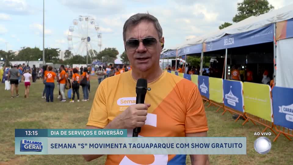 Semana S movimenta Taguaparque com show gratuito