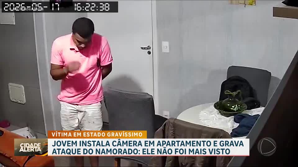 Mulher instala câmera em apartamento e grava ataque do namorado em São Bernardo do Campo (SP)