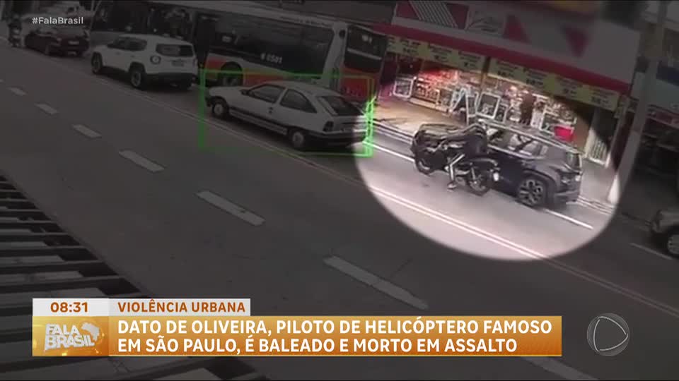 Vídeo mostra momento em que piloto de helicóptero é morto em tentativa de assalto em SP