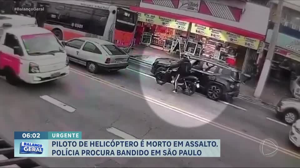 Piloto de helicóptero morre após ser baleado durante tentativa de assalto na zona oeste de SP