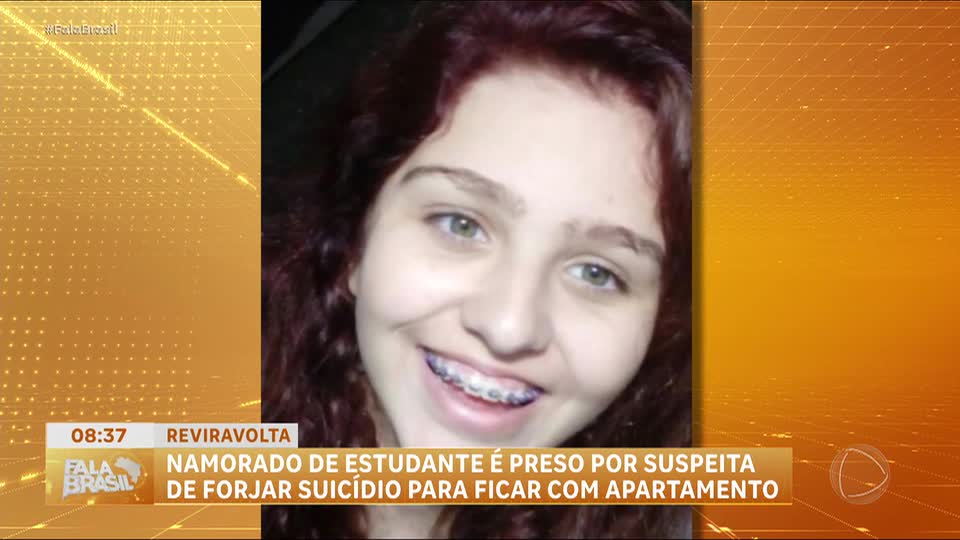 Namorado de estudante é preso suspeito de matar jovem e forjar suicídio